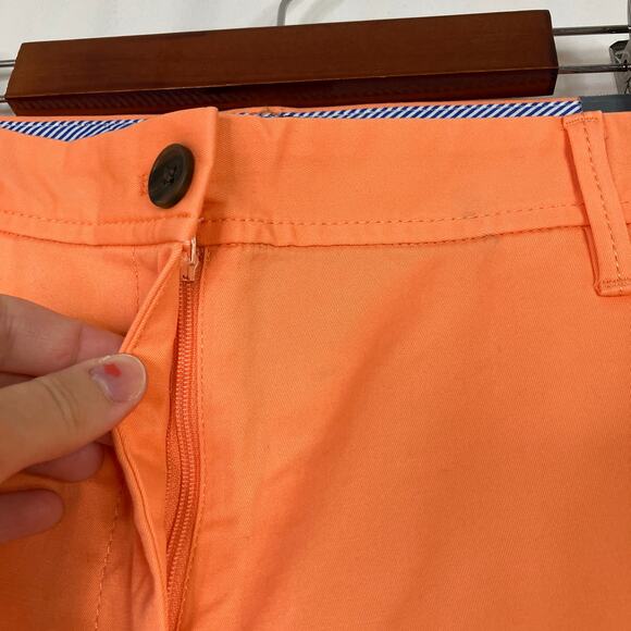 Talbots | Orange Relaxed Chino Relaxed Leg Ankle Length Pants Womens 12 Petite - Picture 3 of 9